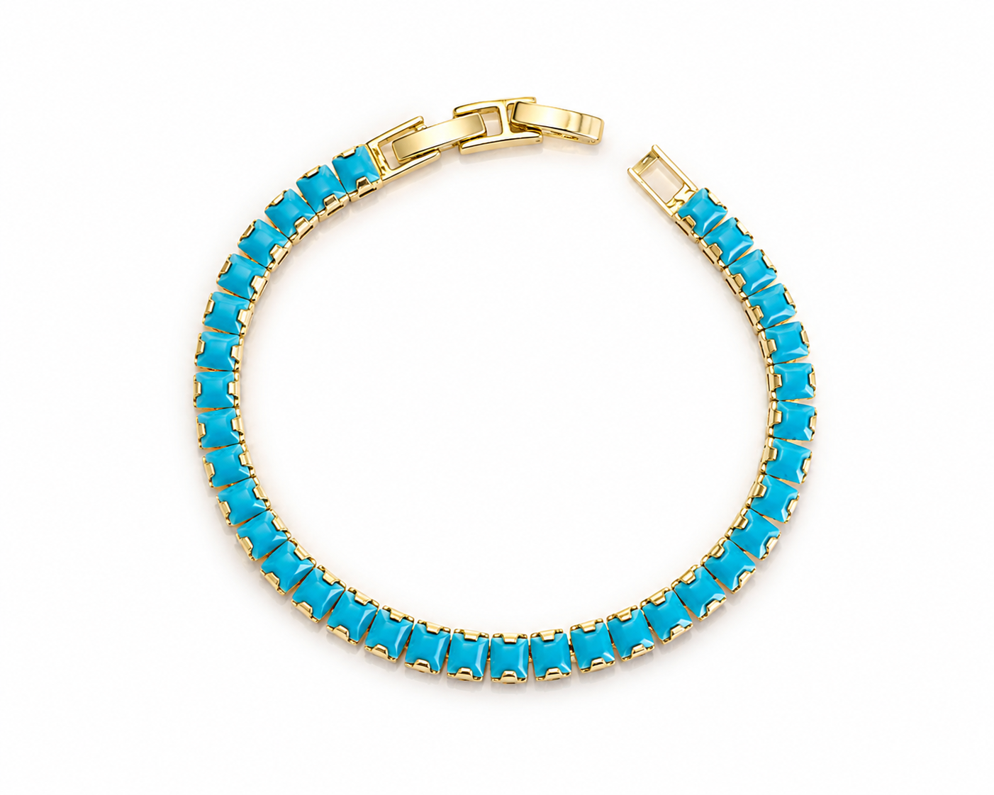 Blue Tennis Bracelet
