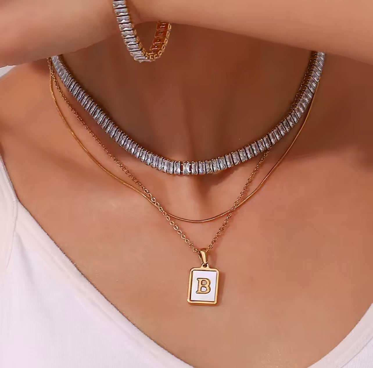 Alma Tennis Necklace