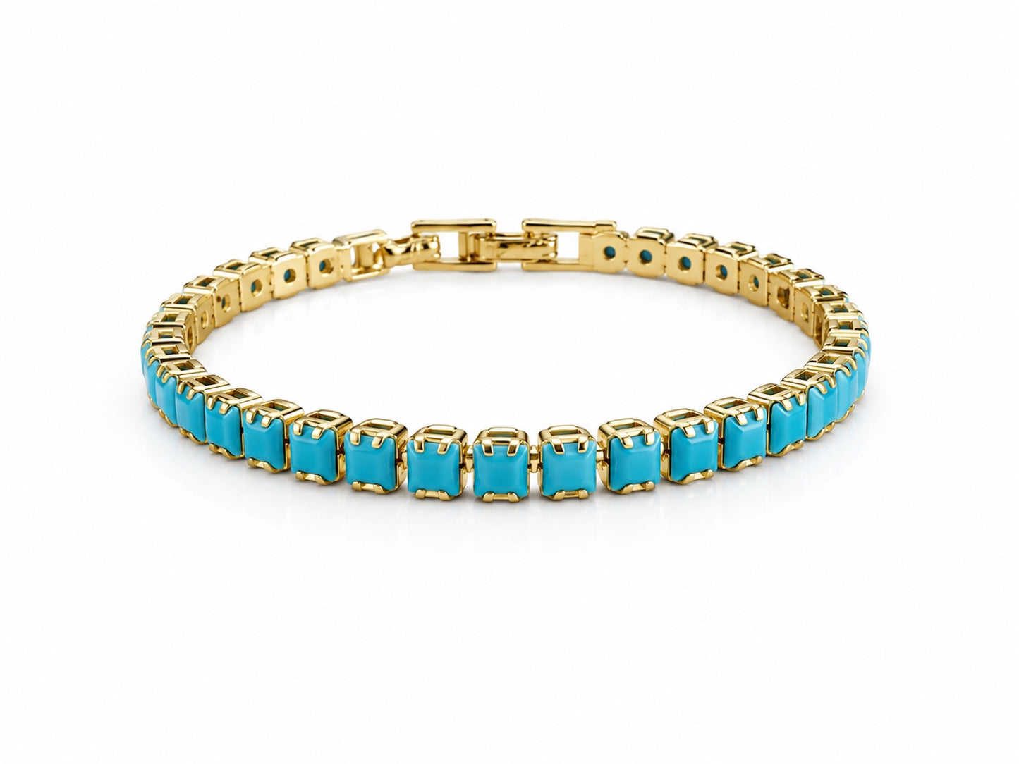 Blue Tennis Bracelet