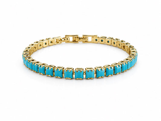 Blue Tennis Bracelet