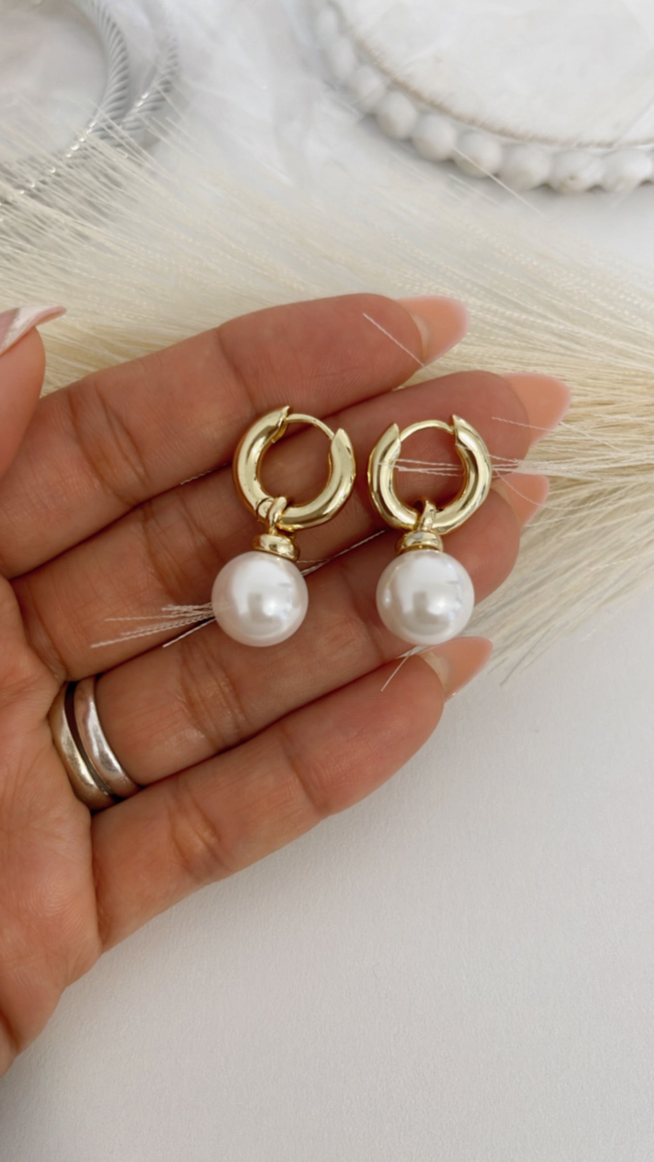 Pearl Hoops