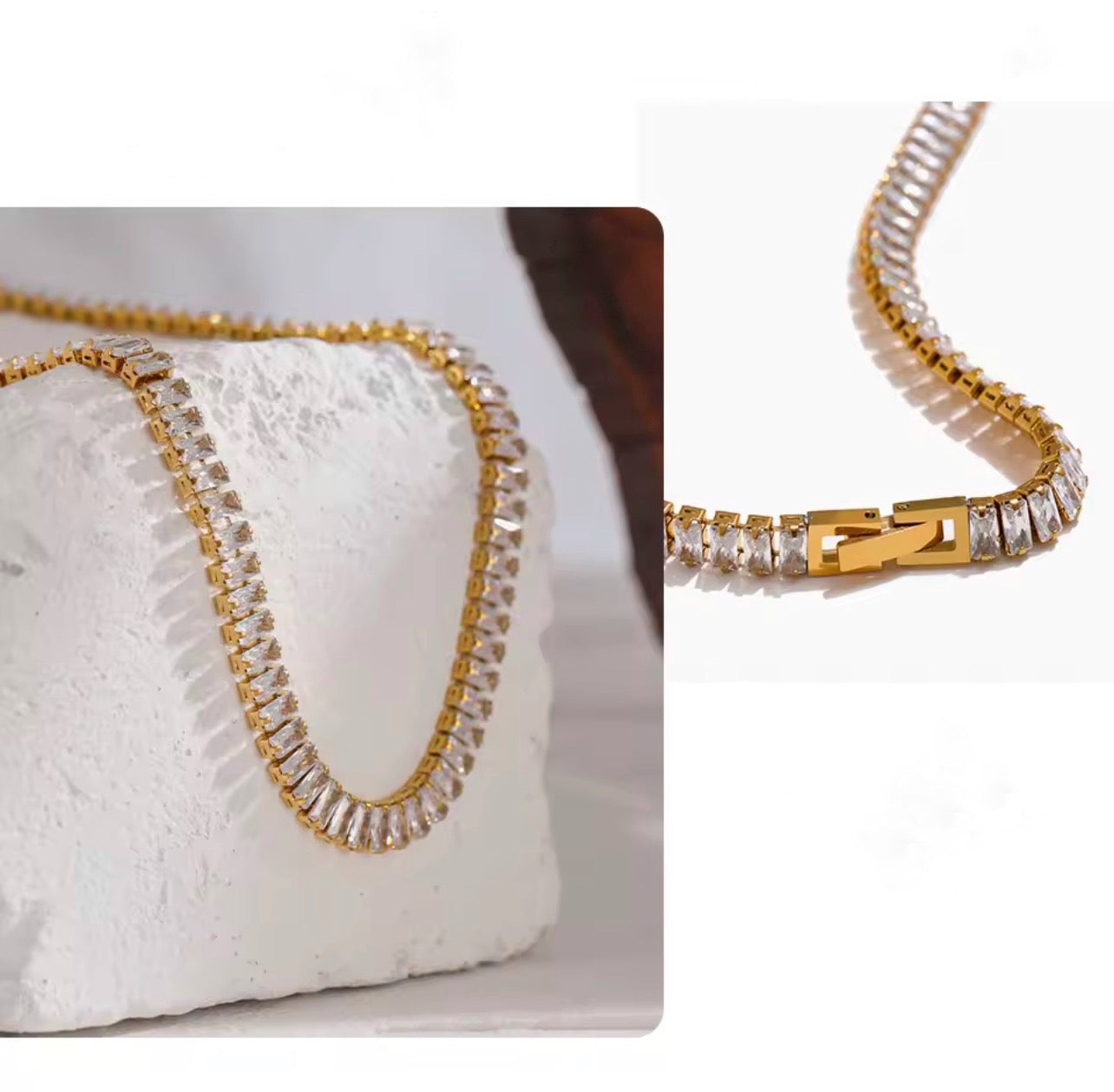 Alma Tennis Necklace